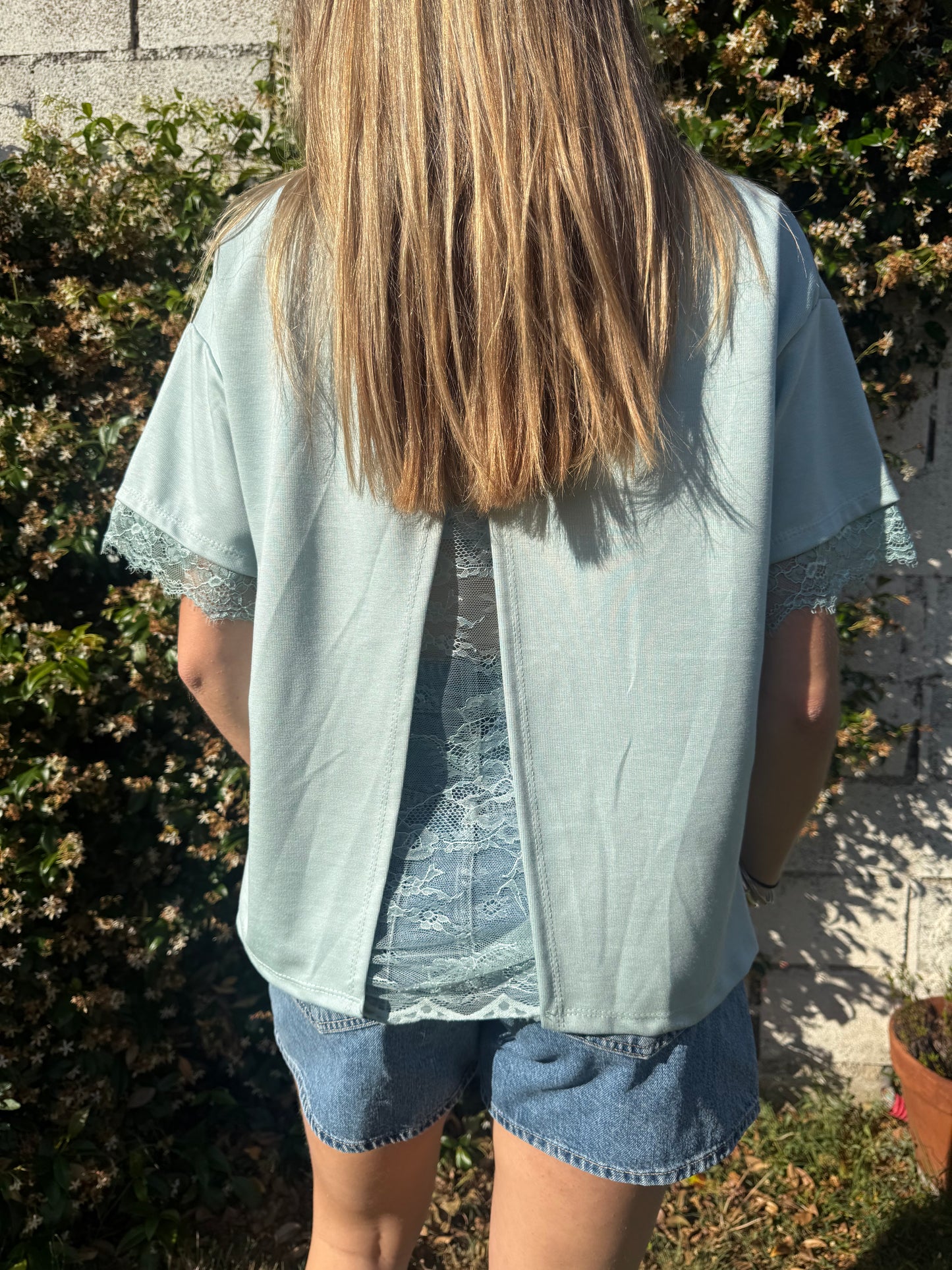 T-shirt dentelle