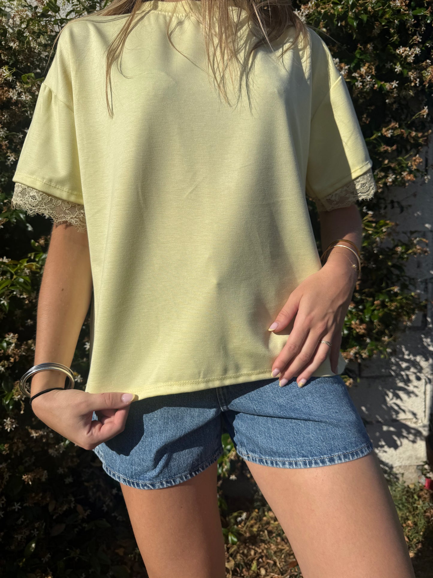T-shirt dentelle