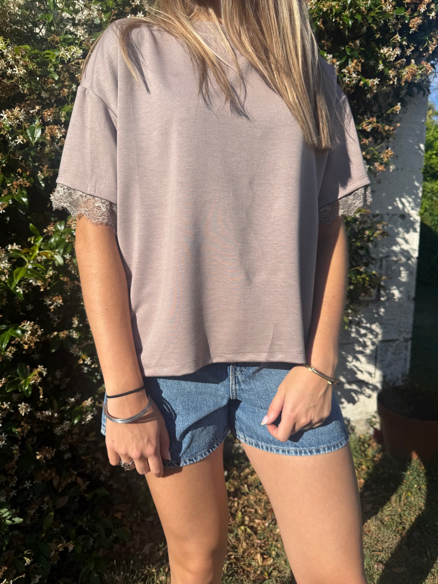 T-shirt dentelle