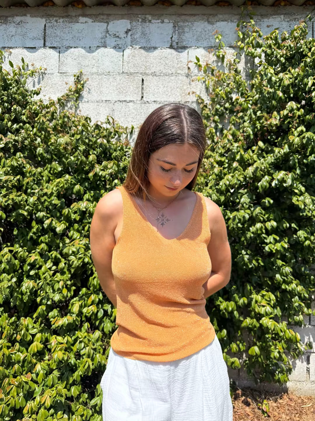 Top à paillettes