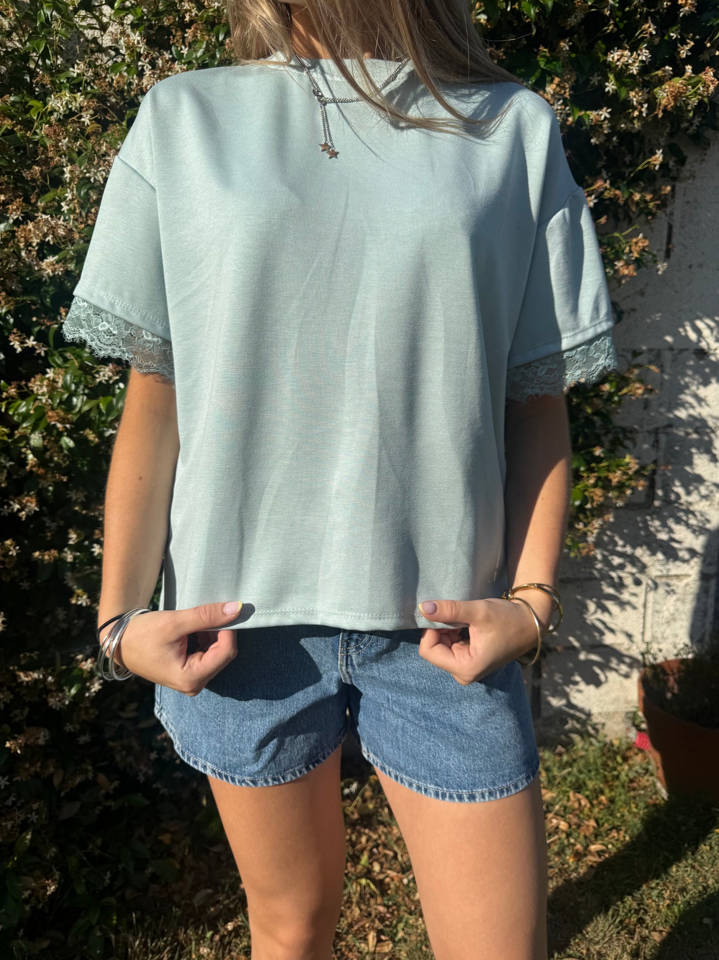 T-shirt dentelle