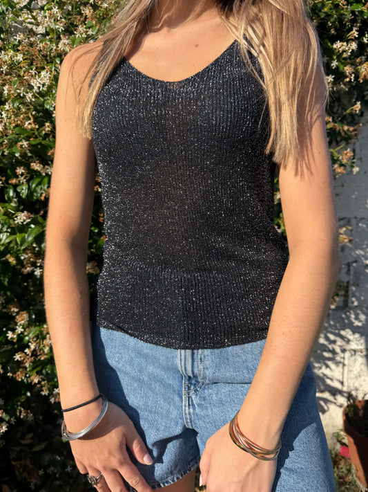 Top à paillettes