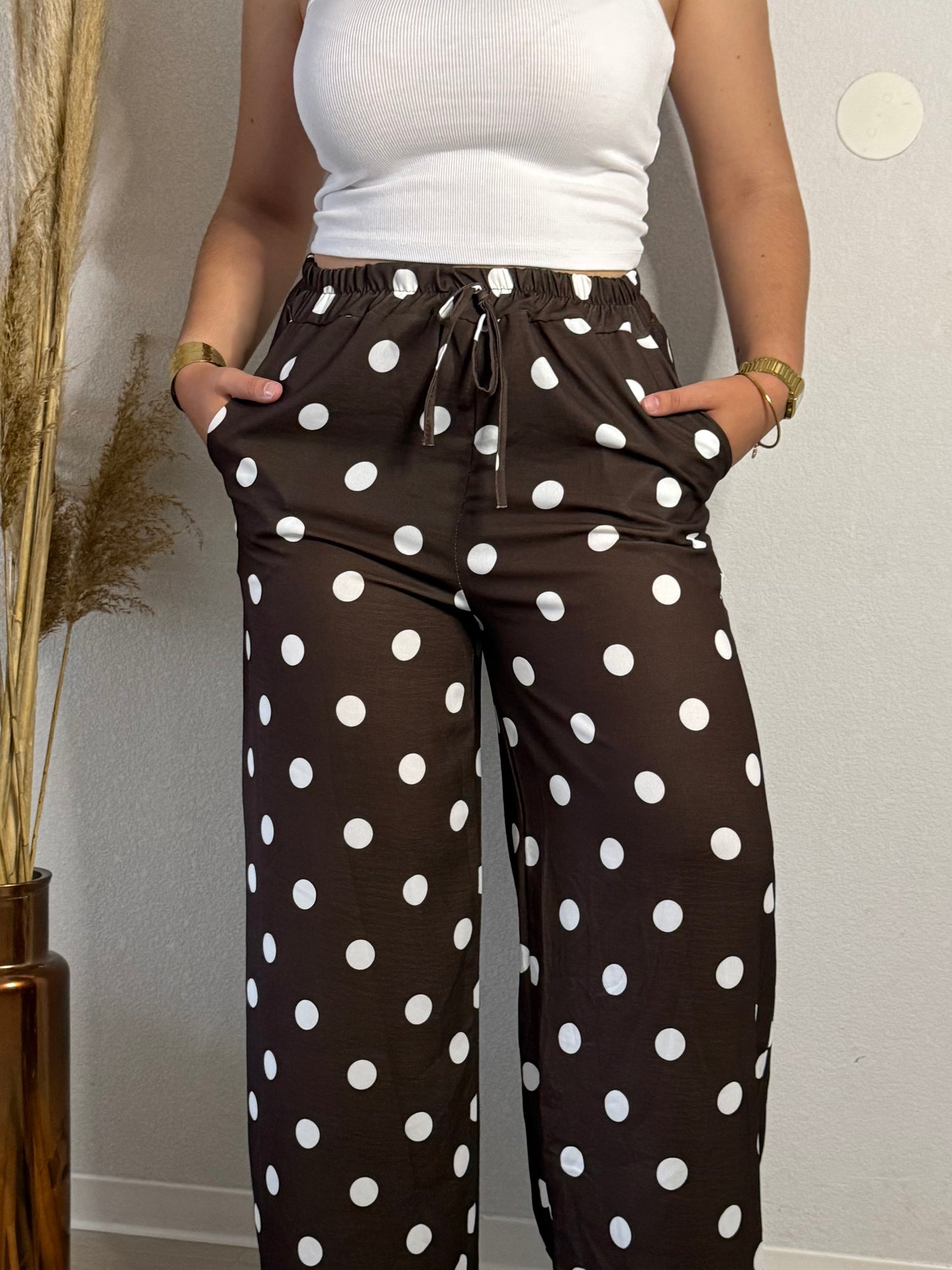 Pantalon à pois