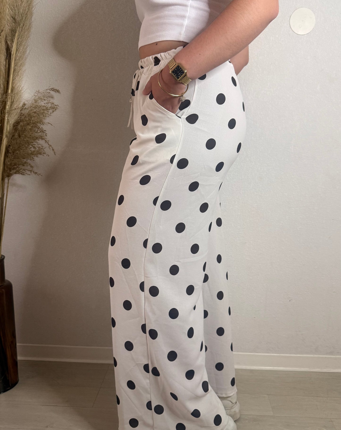 Pantalon à pois