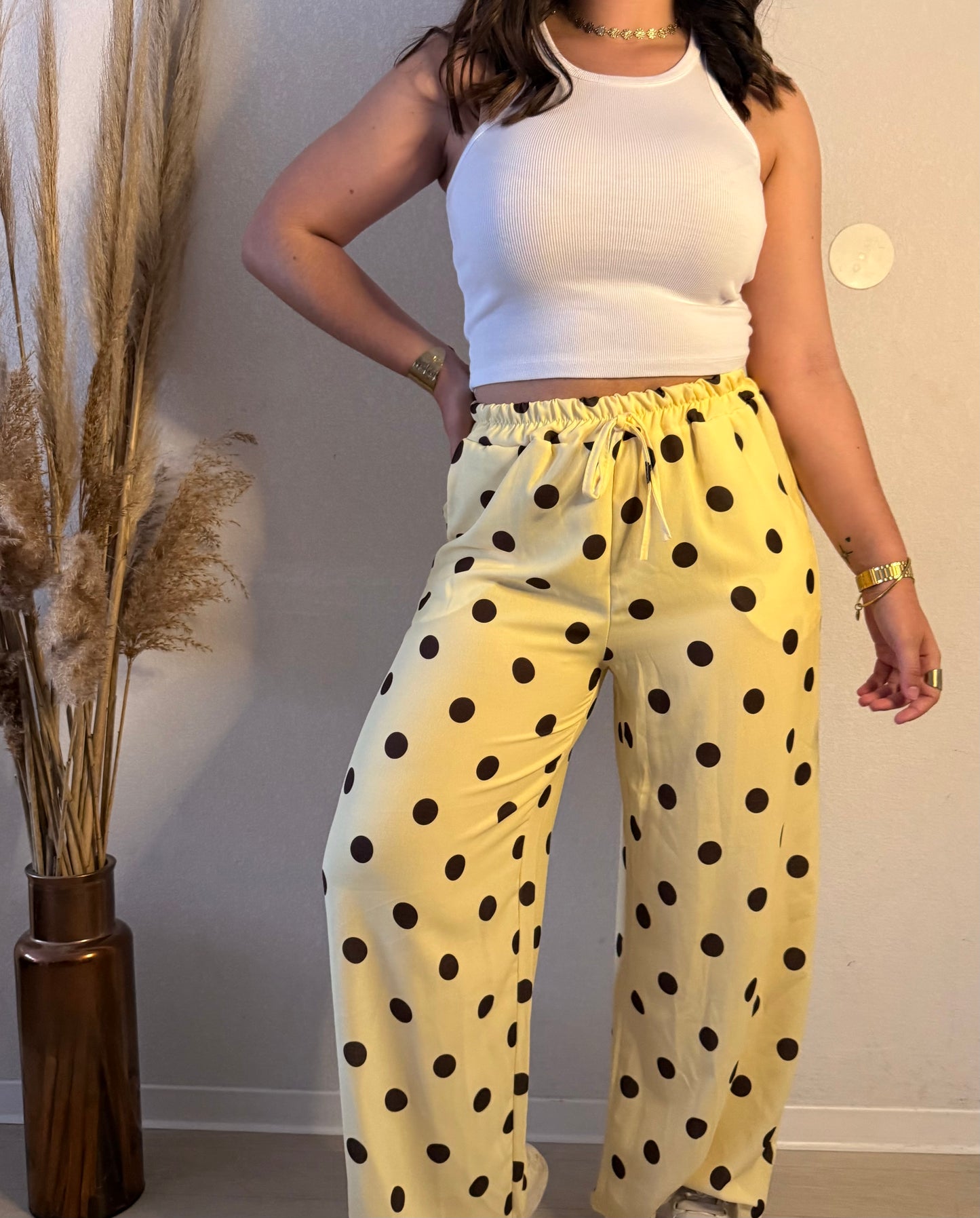 Pantalon à pois