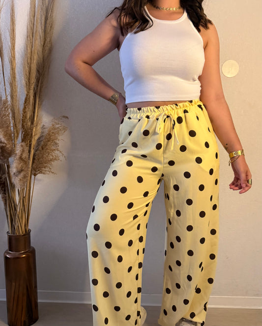 Pantalon à pois