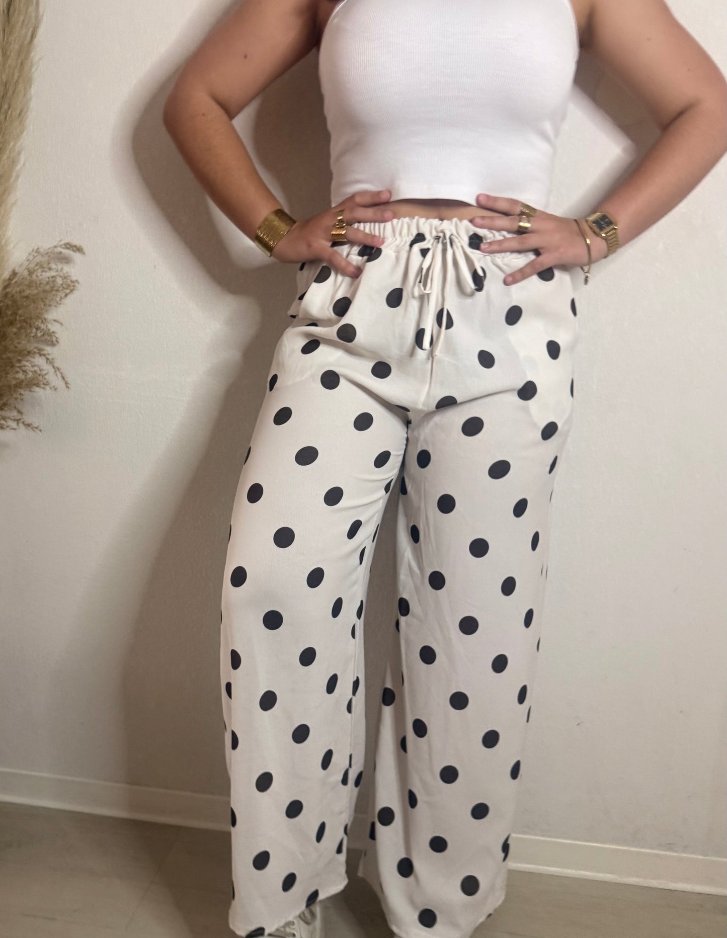 Pantalon à pois