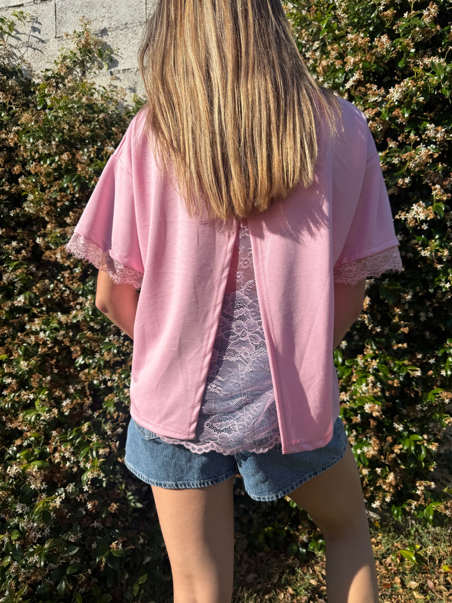 T-shirt dentelle