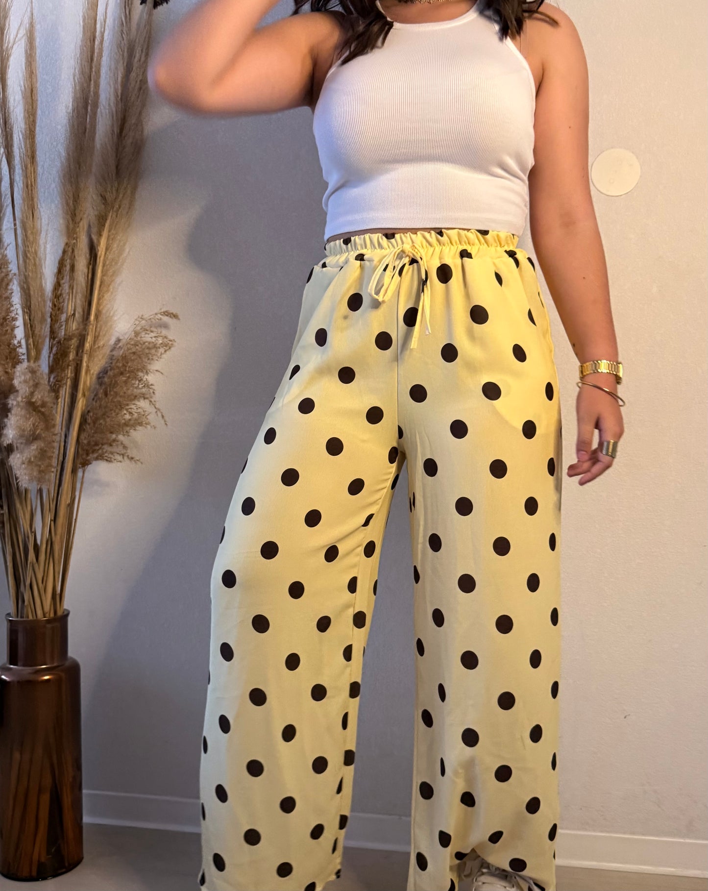 Pantalon à pois
