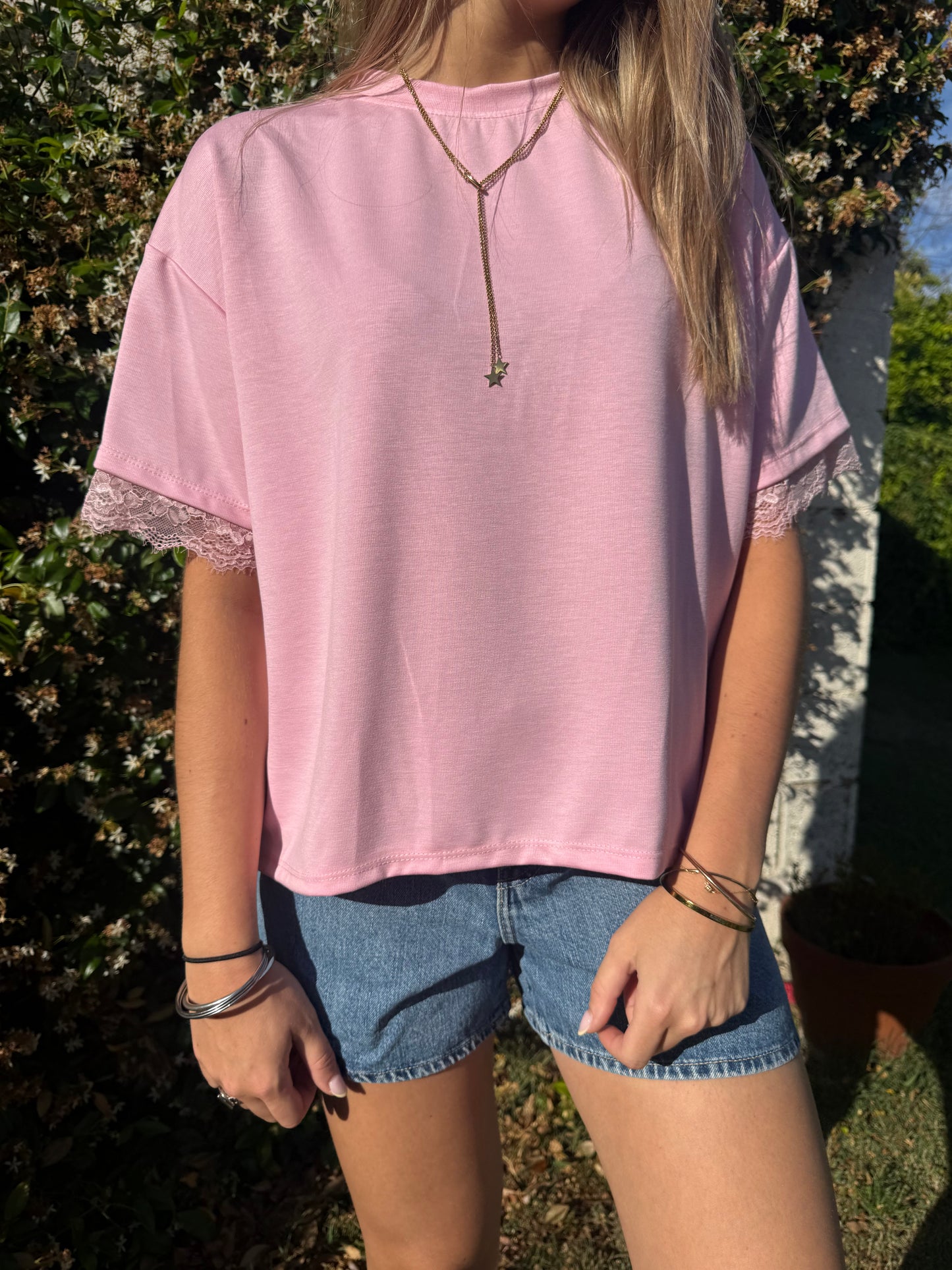 T-shirt dentelle