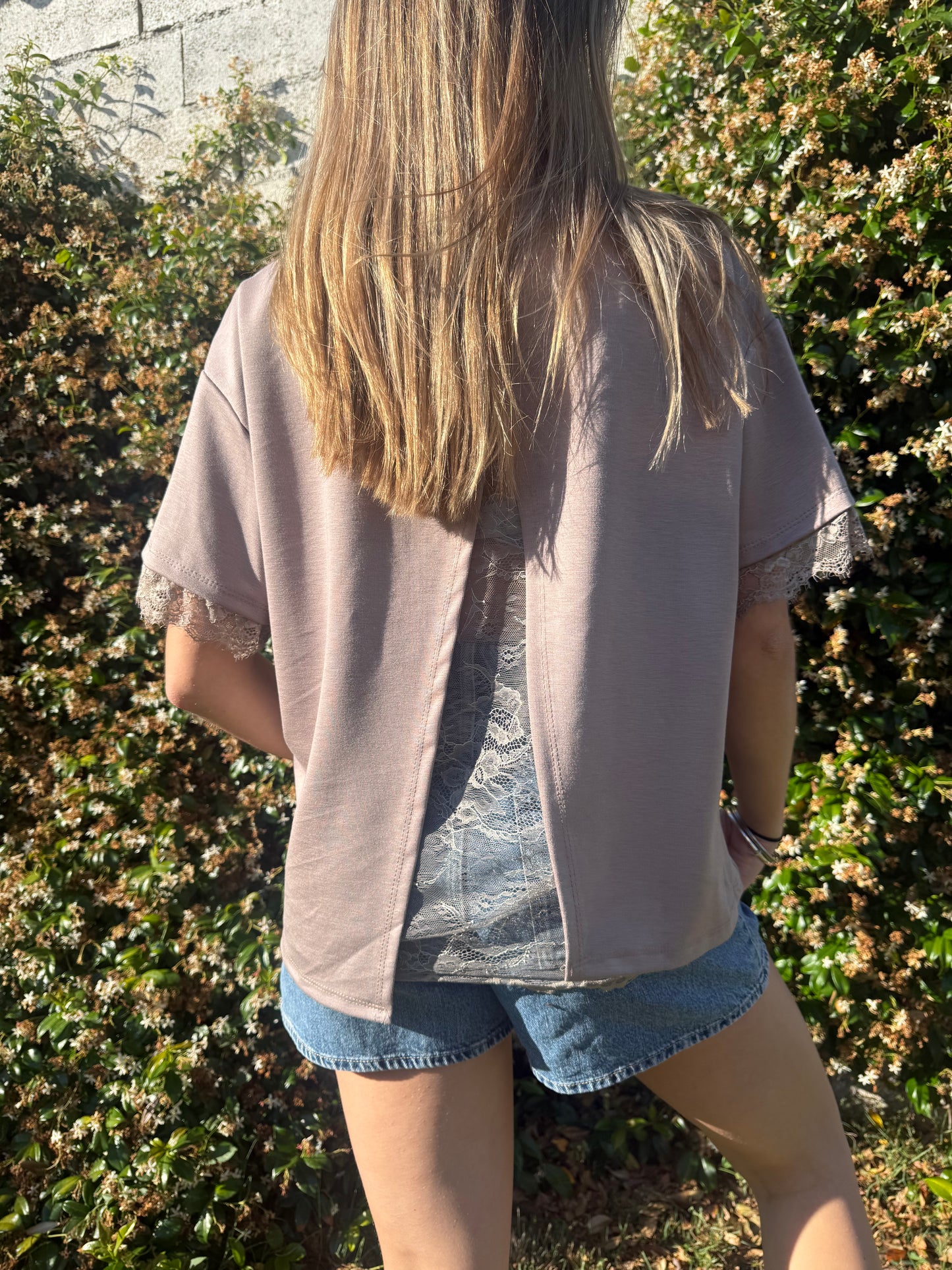 T-shirt dentelle