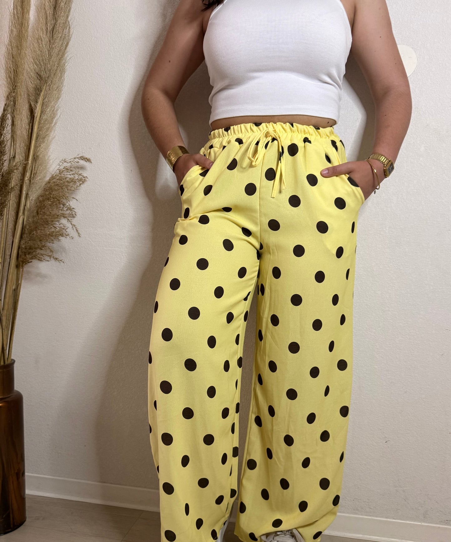 Pantalon à pois