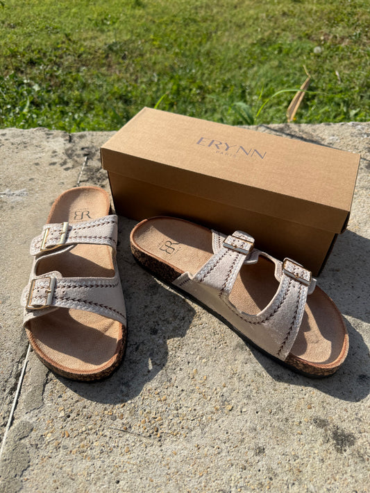Chaussure sandale beige