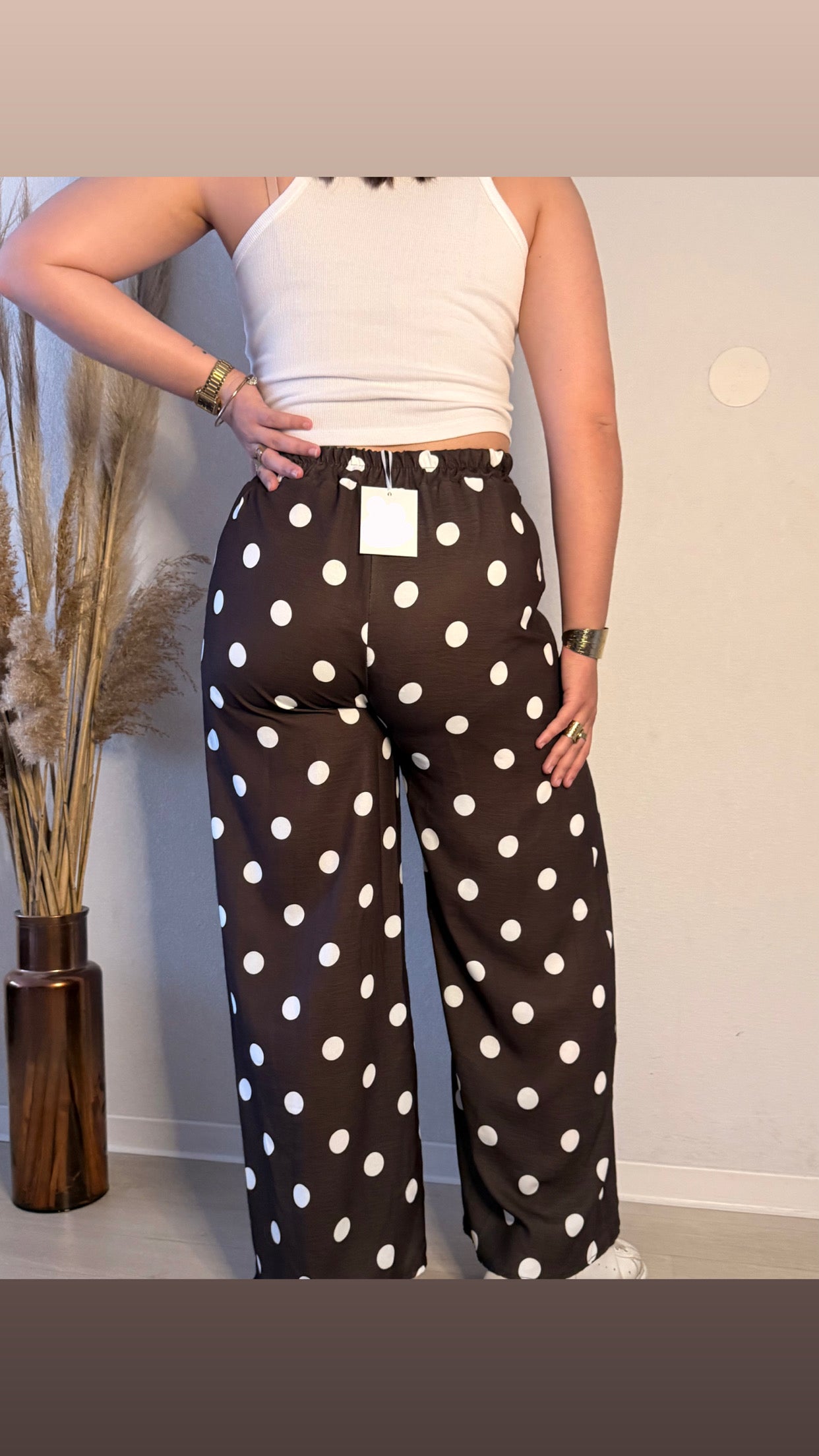 Pantalon à pois